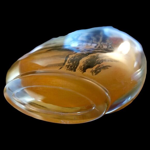 ⭐️ Chinese Artisan Created Inner Painted Glass Snuff Bottle with Box - Picture 8 of 13